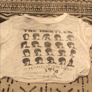Beatles cropped t-shirt